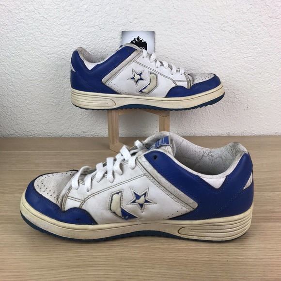 Vintage Converse Weapon Magic Johnson Sz 9.5 Low Tops Blue White RARE main image 14